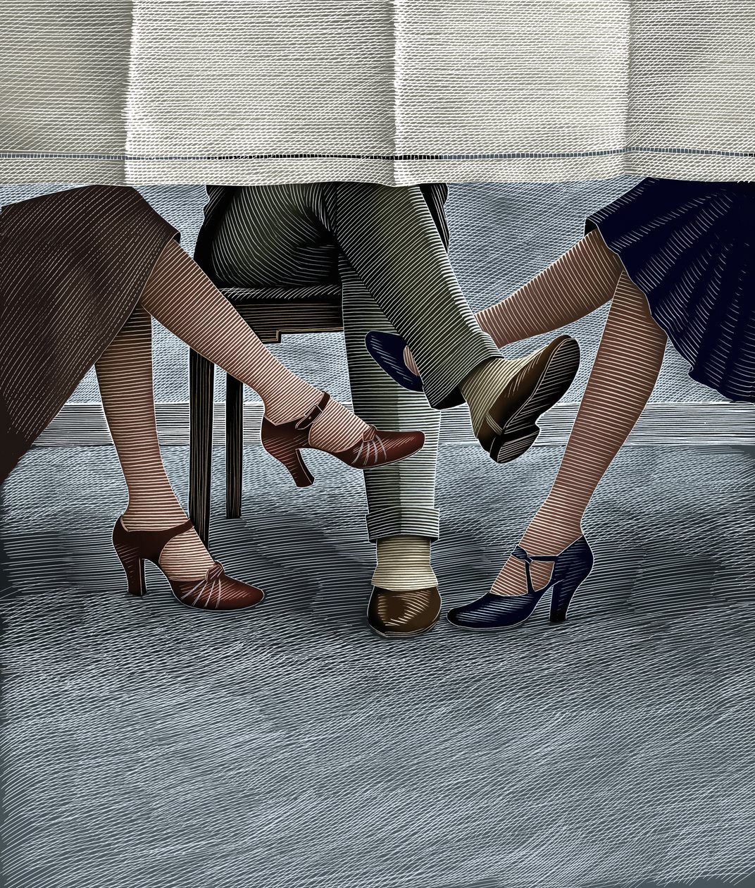 Fallen Angels, 2013 (skrapebrett, digitalt fargelagt) av Scott McKowen