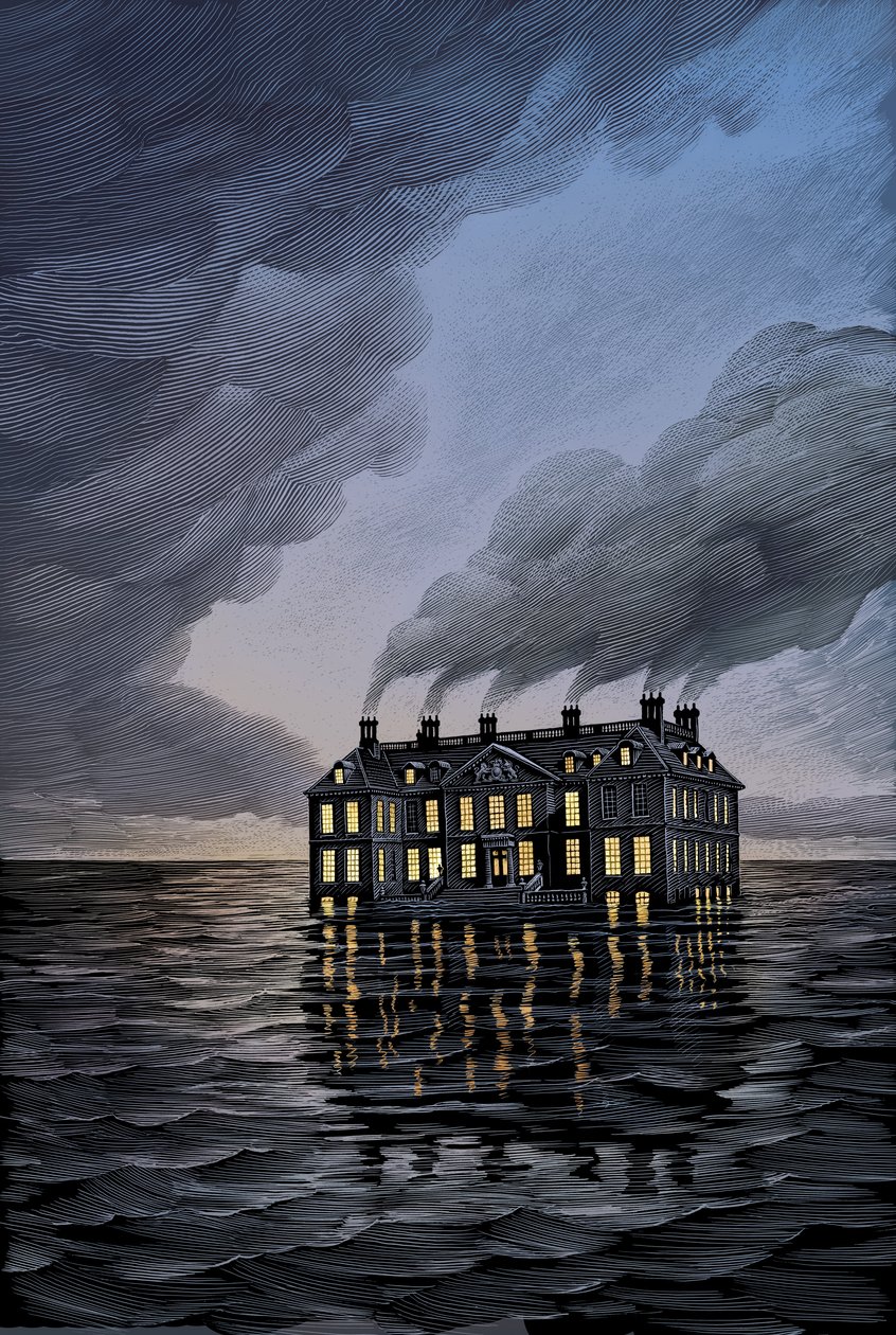 Heartbreak House, 2006 (skrapebrett, digitalt fargelagt) av Scott McKowen