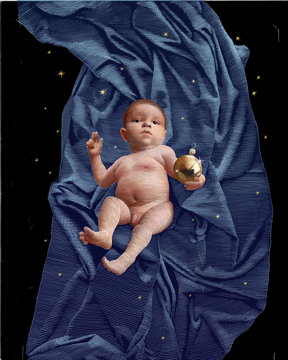 Immanuel, 2024 (skrapebrett, digitalt fargelagt) av Scott McKowen