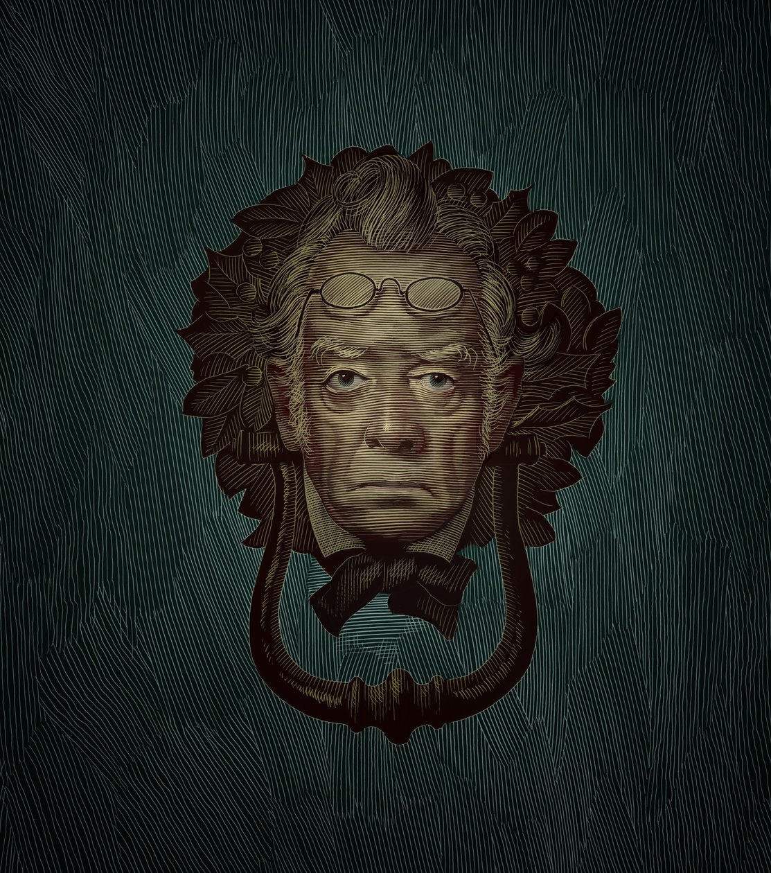 Jacob Marley, 2019 (skrapebrett, digitalt fargelagt) av Scott McKowen