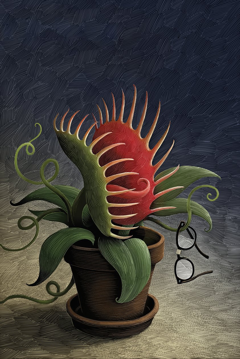 Little Shop of Horrors, 2015 (skrapebrett, fargelagt digitalt) av Scott McKowen