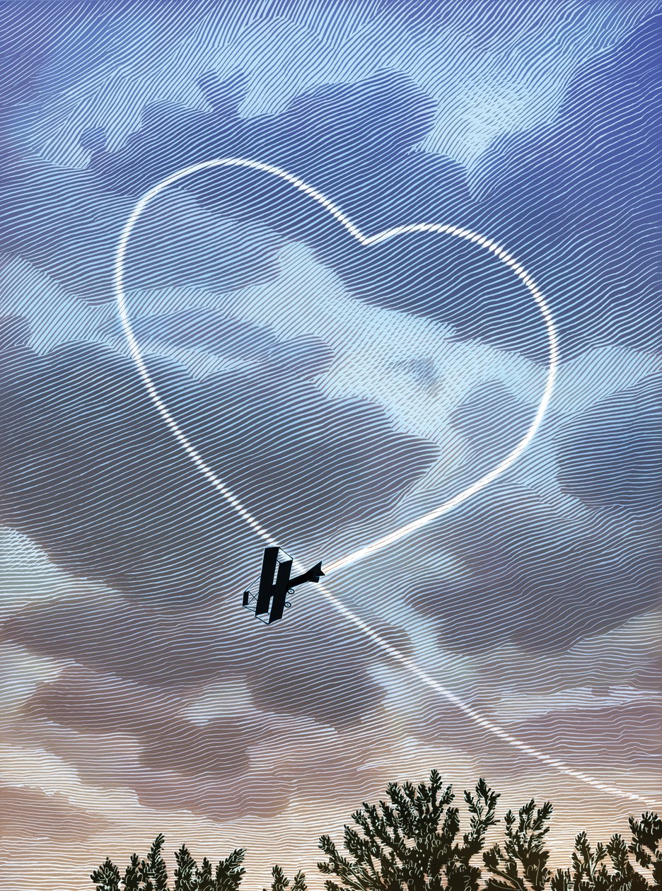 Misalliance, 2009 (skrapebrett, digitalt fargelagt) av Scott McKowen