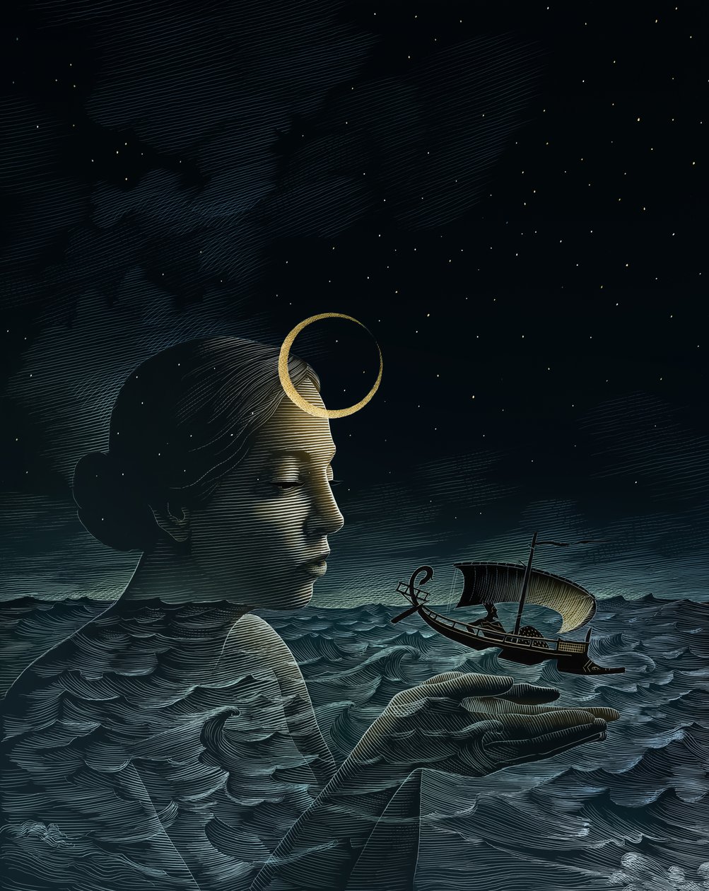 Perikles, 2013 (skrapebrett, digitalt fargelagt) av Scott McKowen