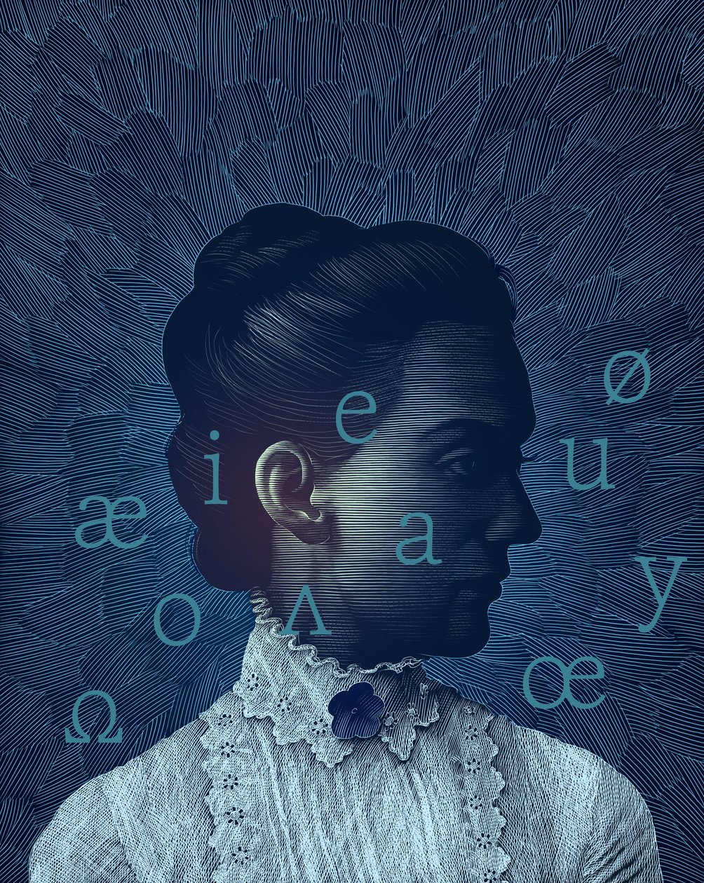 Stillhet, 2018 (skrapebrett, digitalt fargelagt) av Scott McKowen