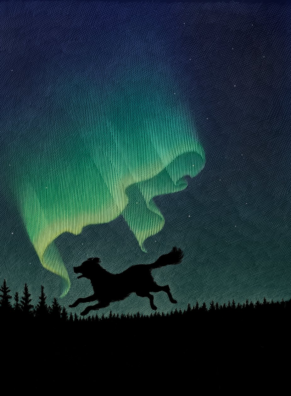 The Call of the Wild, 2004 (skrapebrett, digitalt fargelagt) av Scott McKowen