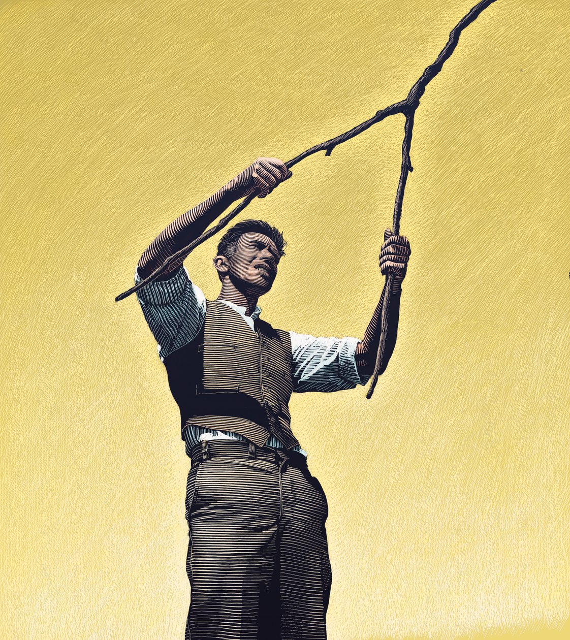 Regnmakeren, 2000 (skrapebrett, digitalt fargelagt) av Scott McKowen