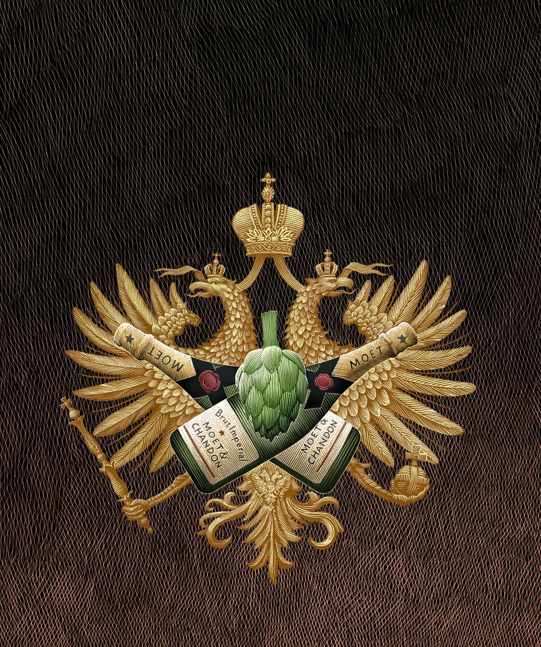 Tovarich, 2013 (skrapebrett, digitalt fargelagt) av Scott McKowen