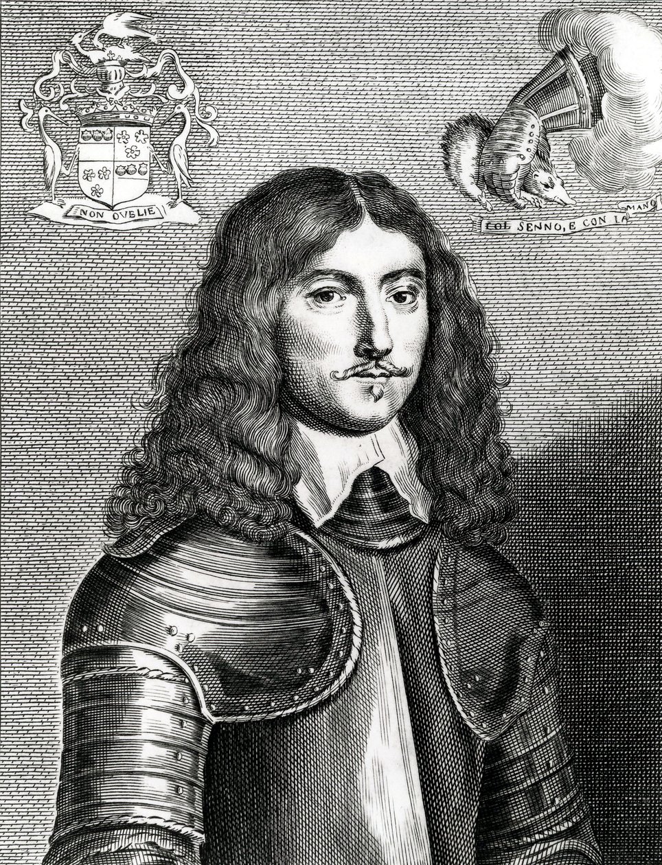 James Graham, markis av Montrose, trykk laget av A. Matham, ca. 1644-50 av Scottish School