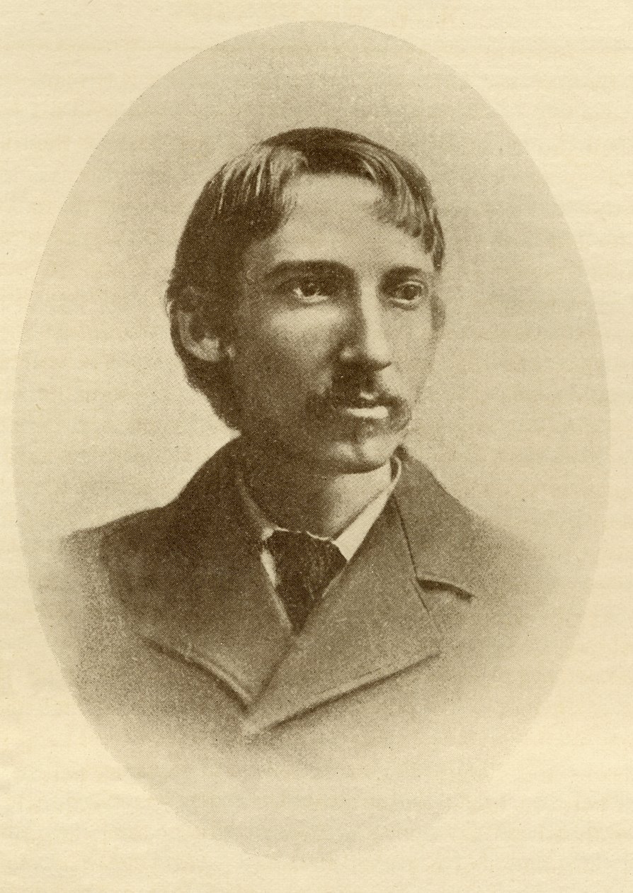 Robert Louis Balfour Stevenson (1850-94) av Scottish School