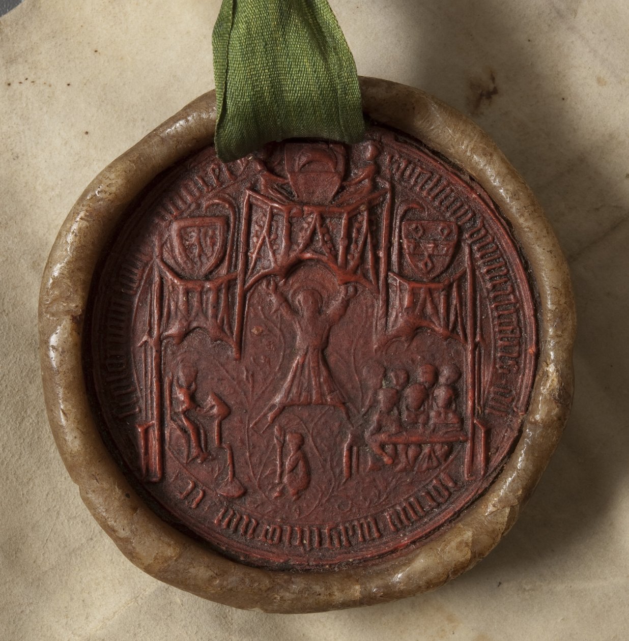 Diplom utstedt av universitetet til Thomas James, 1626 (blekk på vellum med voksforsegling) av Scottish School