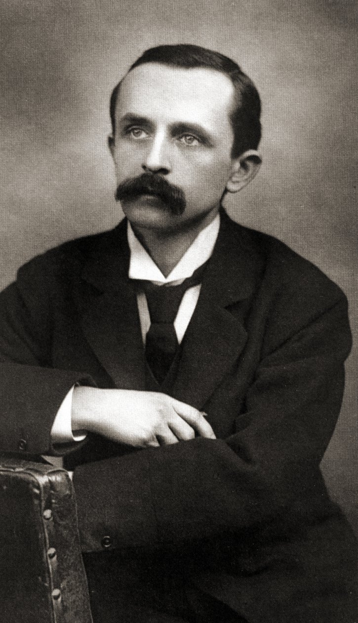 Portrett av J.M.Barrie, c1890 (sepia-foto) av Scottish School