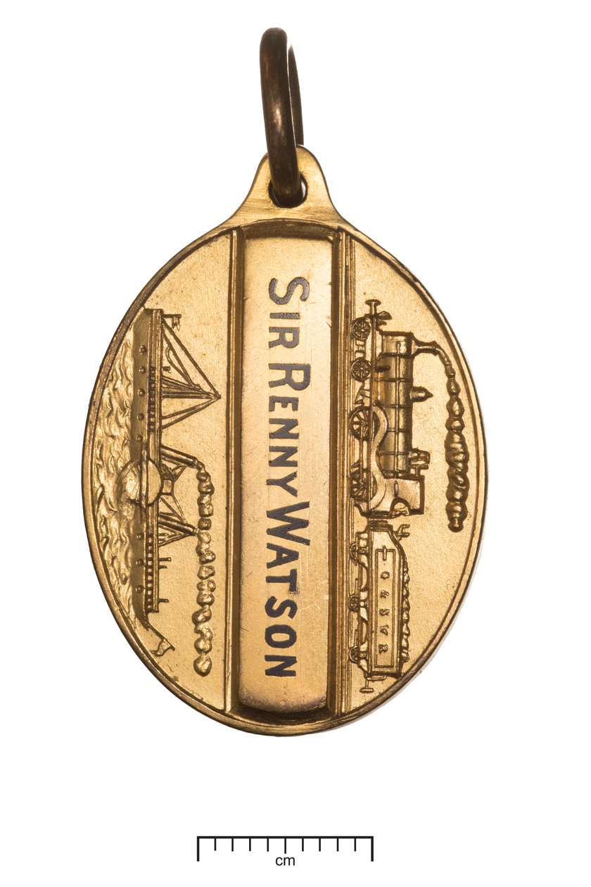 Skottland, Glasgow og South Western Railway, direktørpassering, ca. 1850 (gull og emalje) av Scottish School