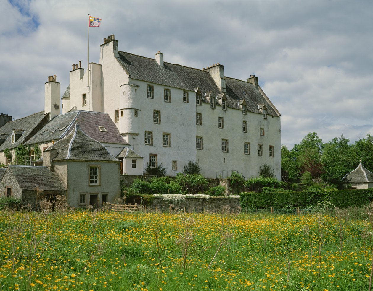 Utsikt over Traquair House av Scottish School
