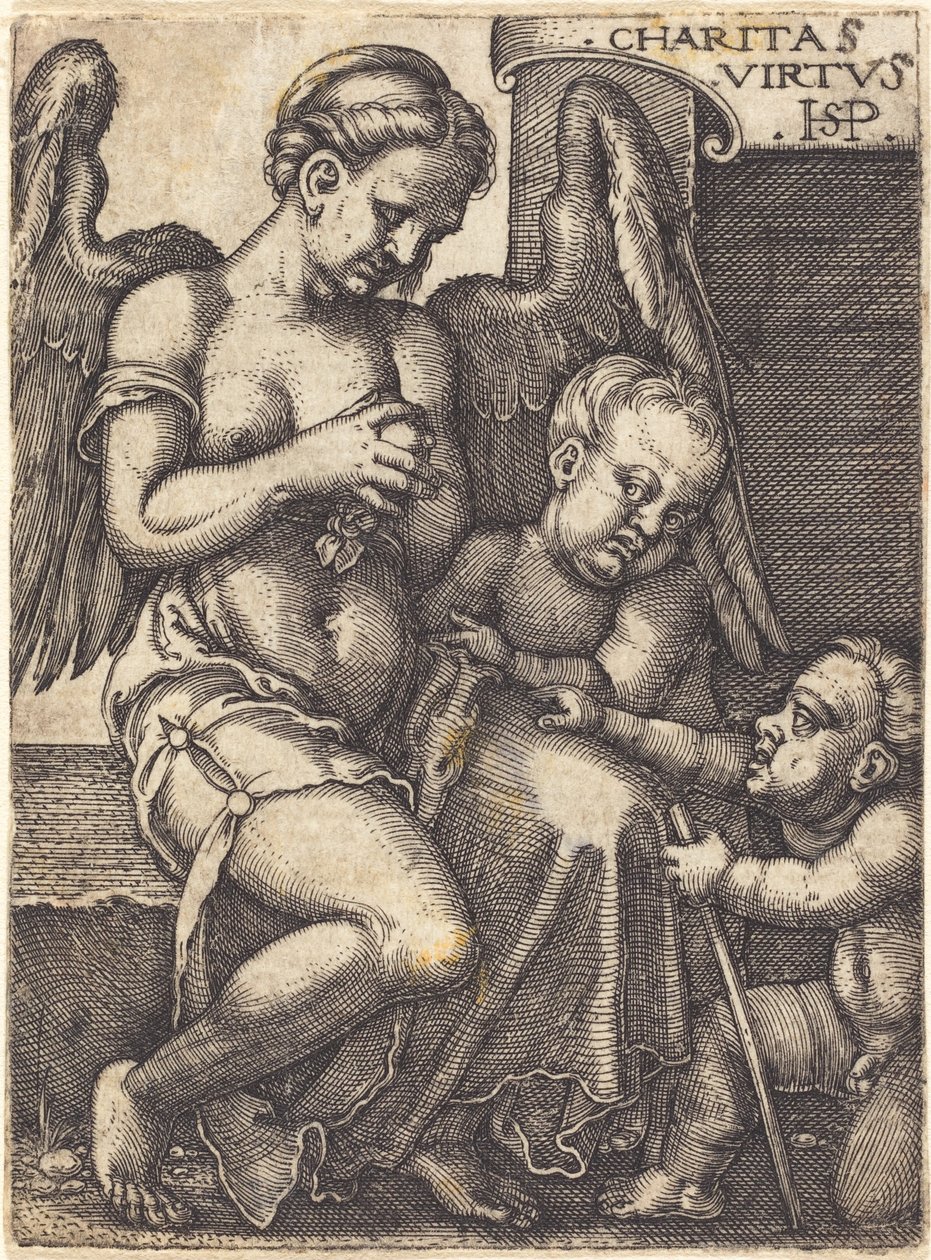 Veldedighet av Sebald Beham