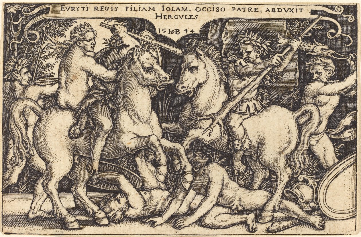 Hercules og Iole av Sebald Beham