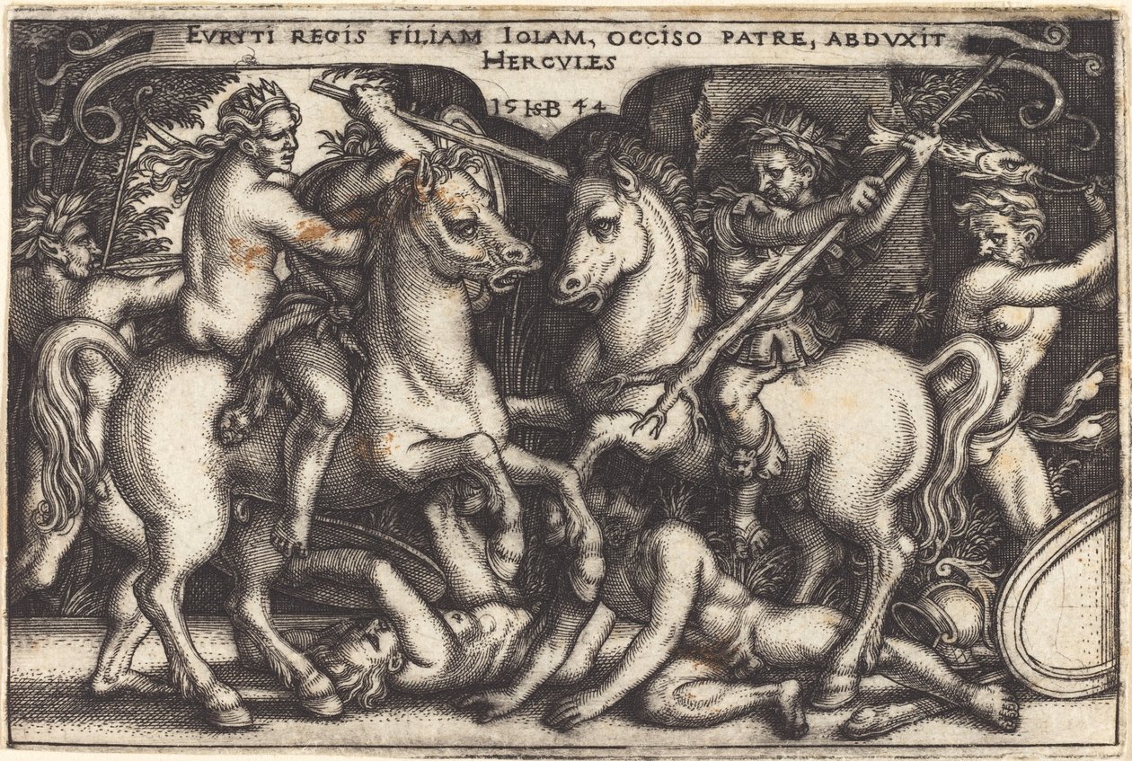Hercules og Iole av Sebald Beham