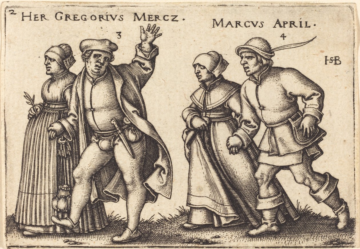 mars og april av Sebald Beham