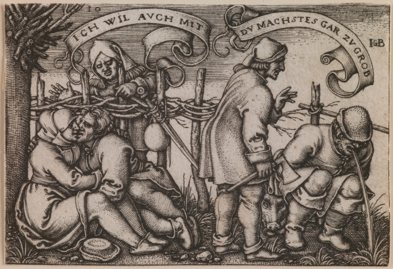 «Peasants behind the Hedge» fra serien «The Peasants