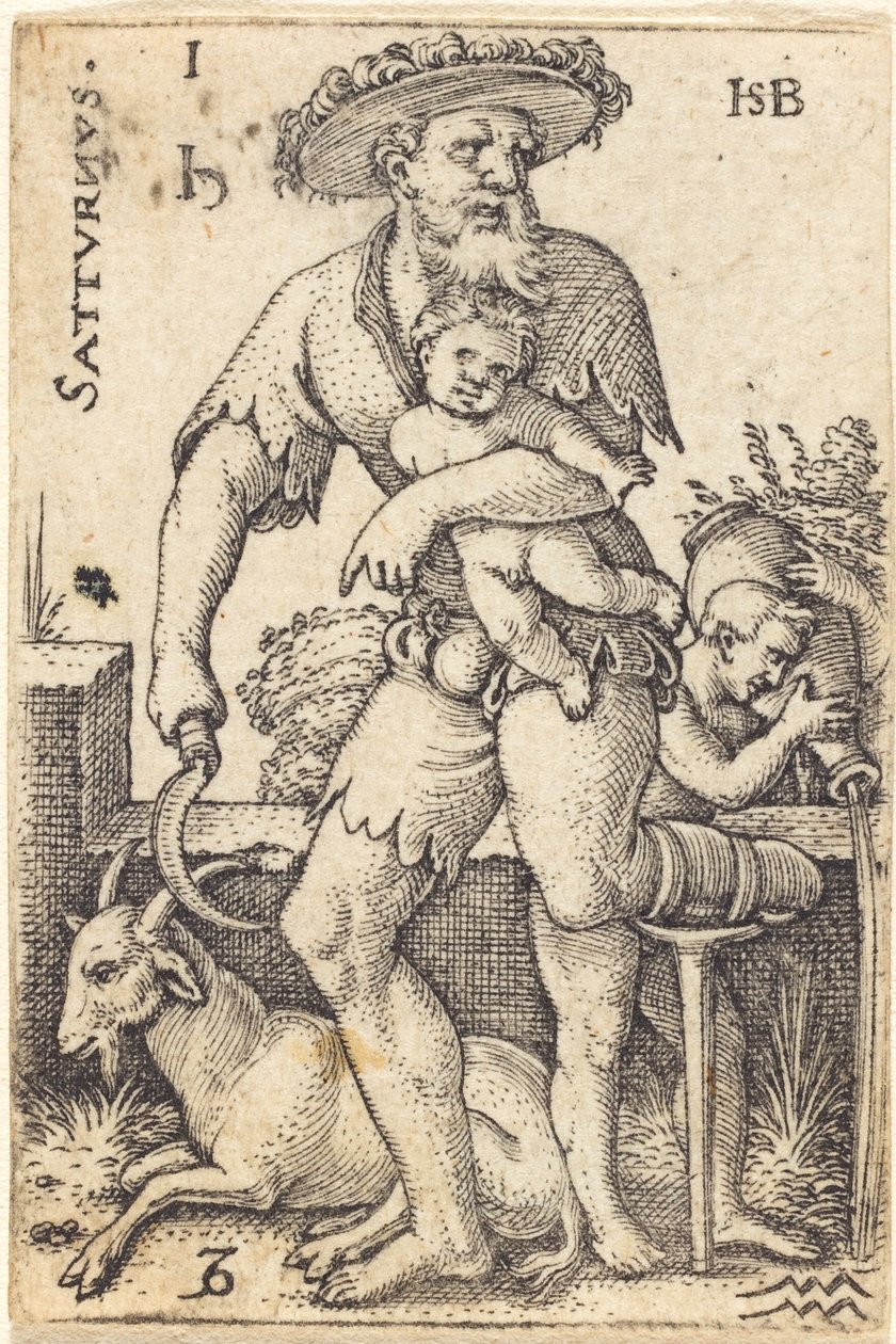 Saturn av Sebald Beham