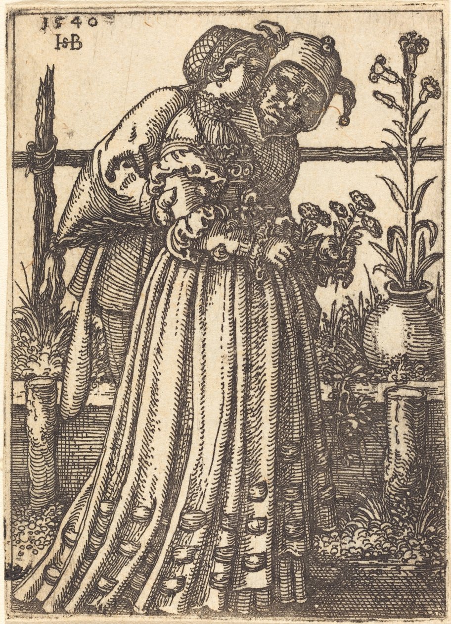Damen og dåren av Sebald Beham
