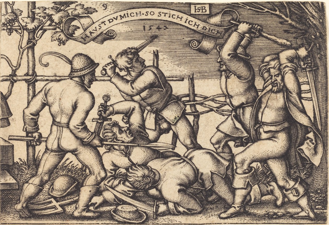Bondekampen av Sebald Beham