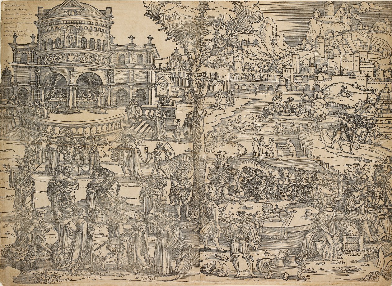 Festen til Herodes, tidlig på 1500-tallet av Sebald Beham