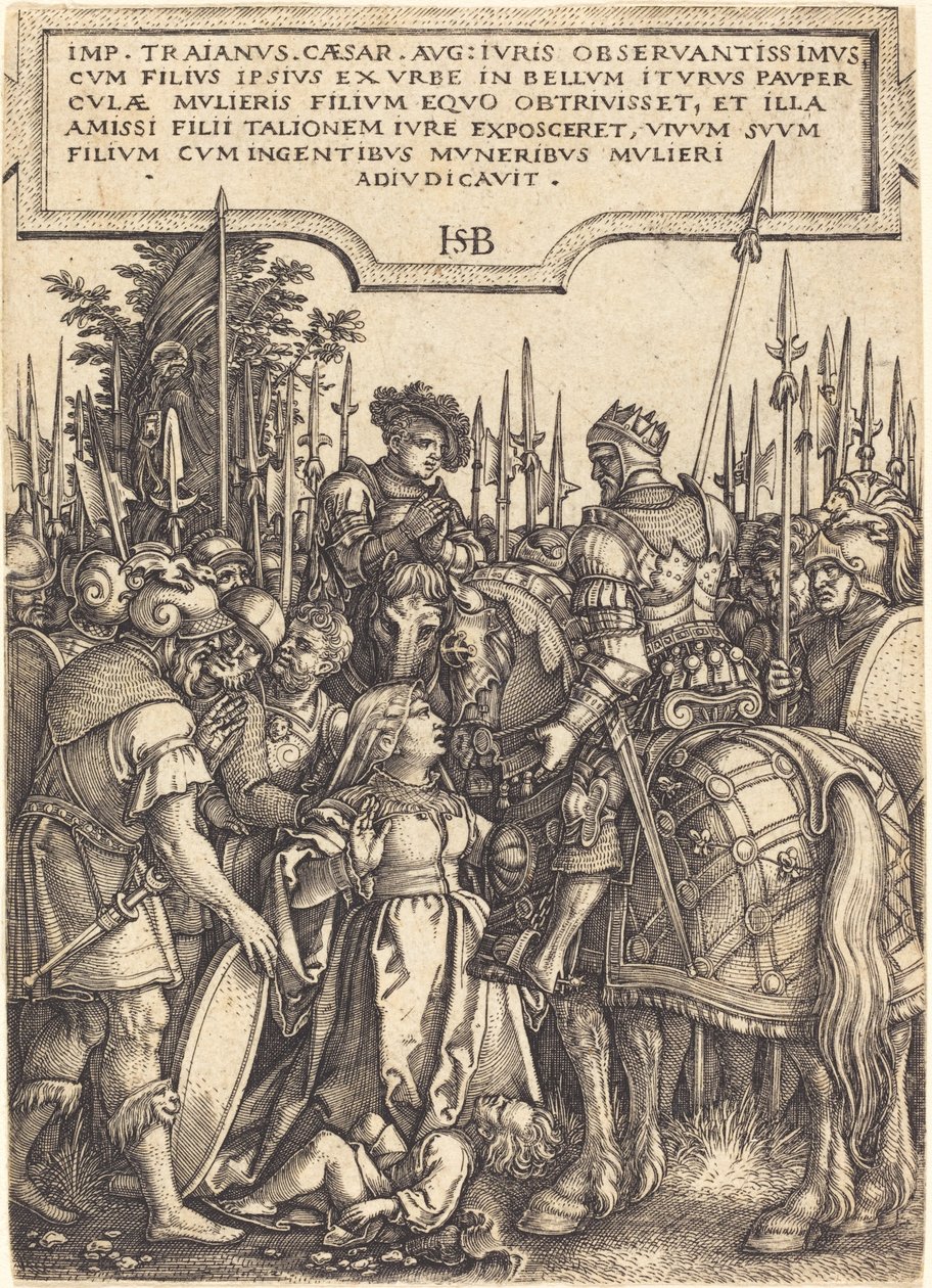 Trajans rettferdighet av Sebald Beham