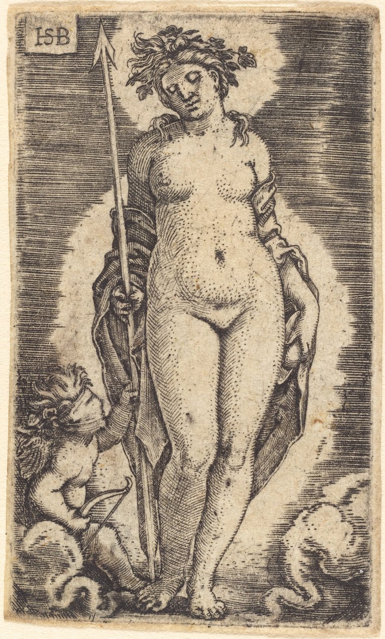 Venus og Amor av Sebald Beham