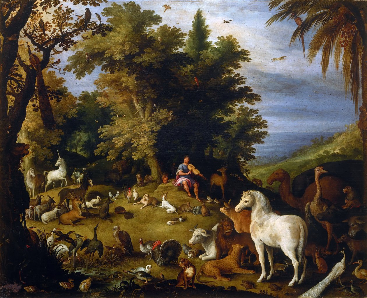 Orfeus blant dyrene, ca 1595. av Sebastiaen Vrancx