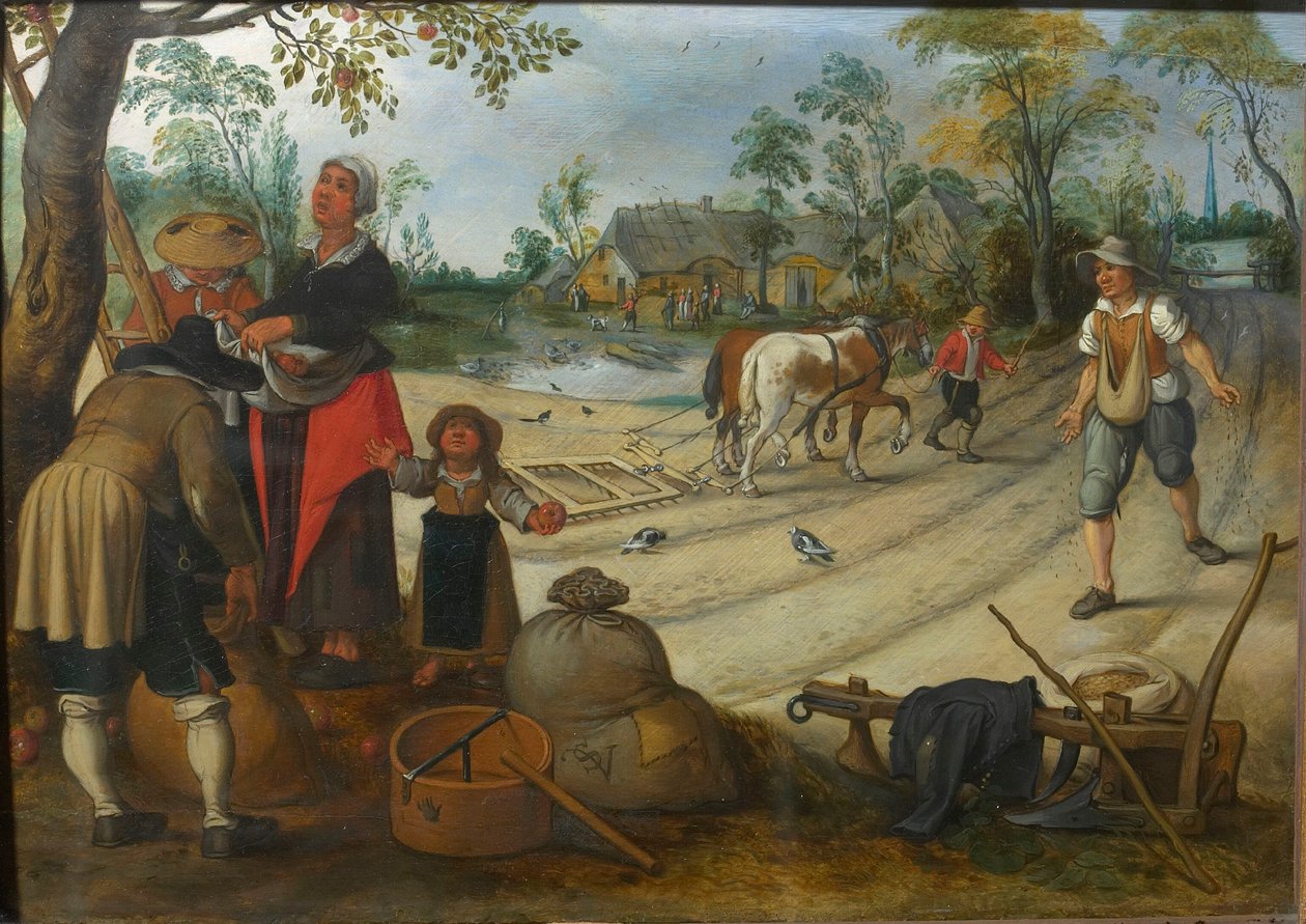 September måned, ca. 1618. av Sebastiaen Vrancx