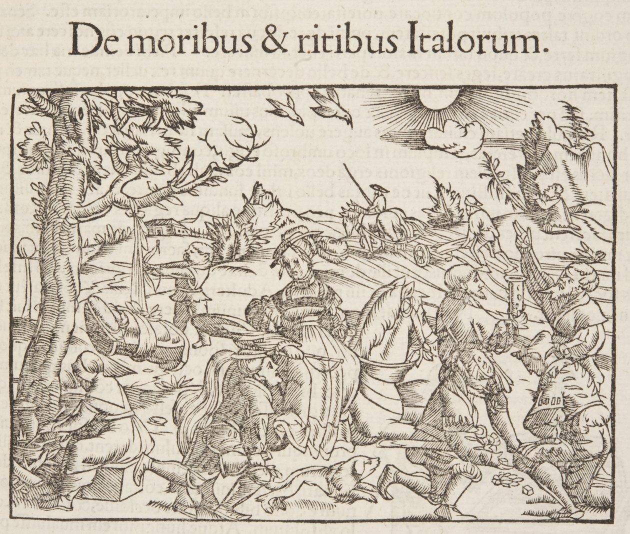 Cosmographia, detalj av Fol 201, 1544 av Sebastian Munster