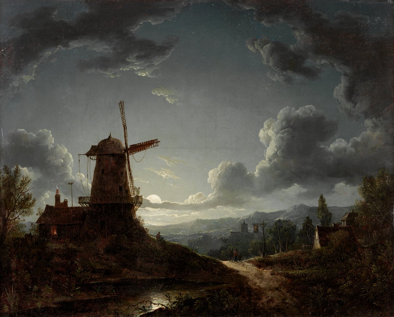 Landskap ved måneskinn av Sebastian Pether