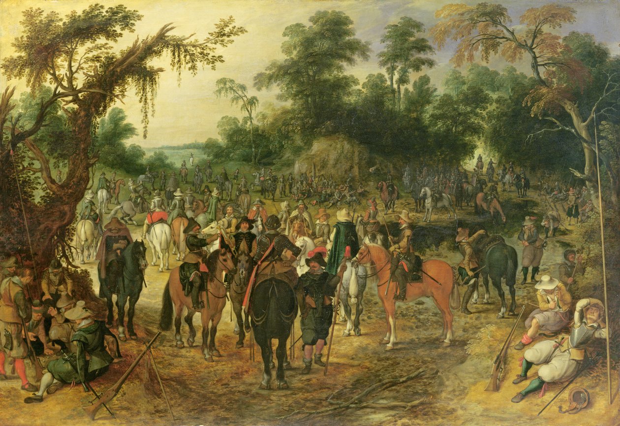 Leirscene av Sebastian Vrancx