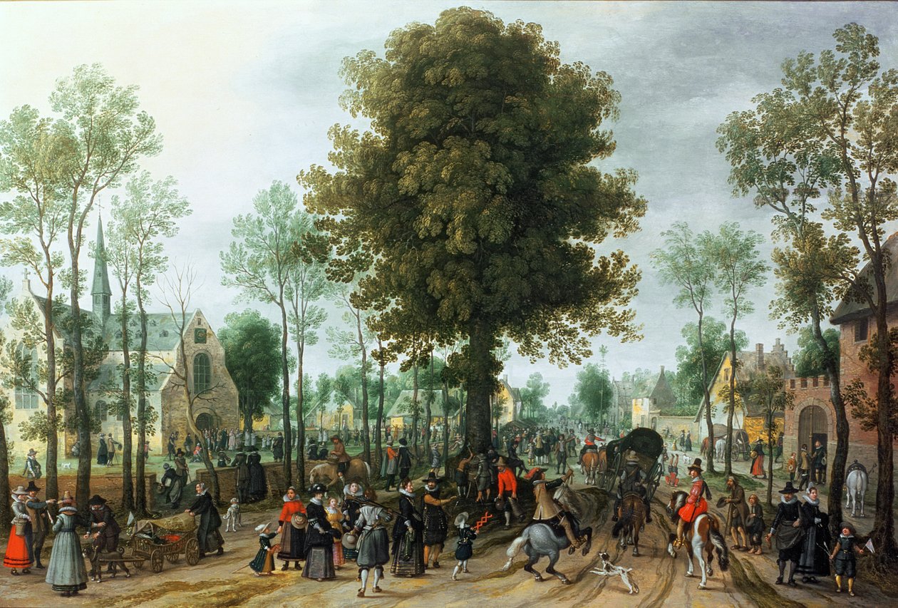 Frederick V og hans brud Elizabeth kom inn i Zeeland, mai 1613 av Sebastian Vrancx