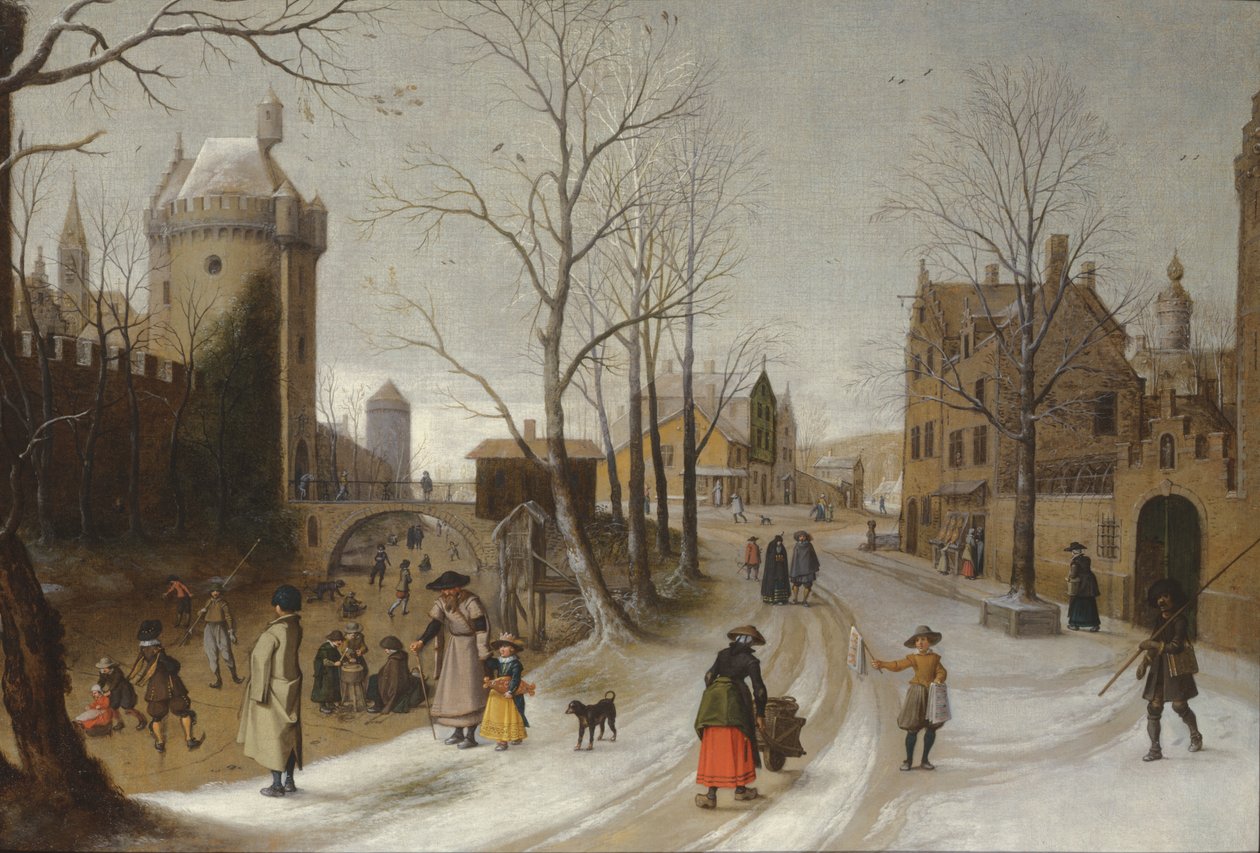 Vinter (olje) av Sebastian Vrancx