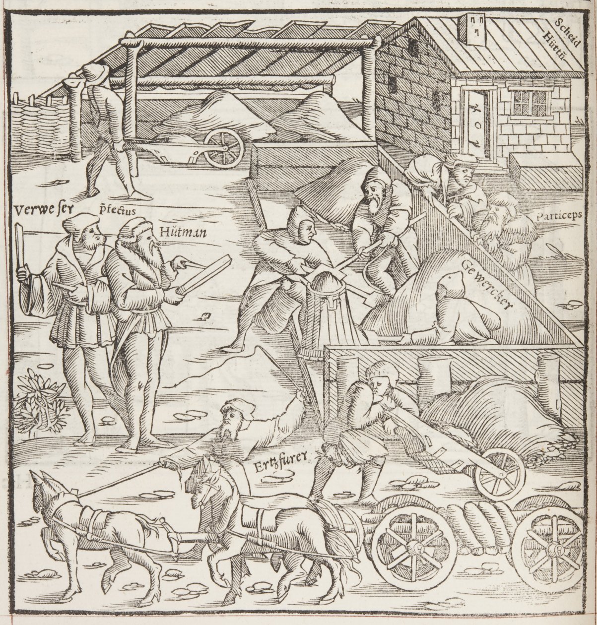 Cosmographia, detalj av Fol 436 (gravering) av Sebastian Munster