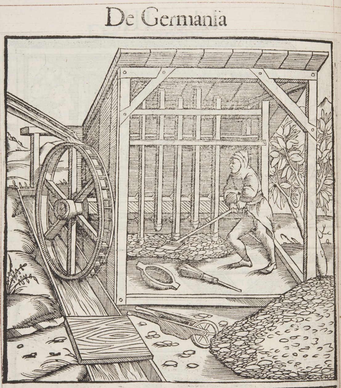 Cosmographia, detalj av Fol 43 av Sebastian Munster