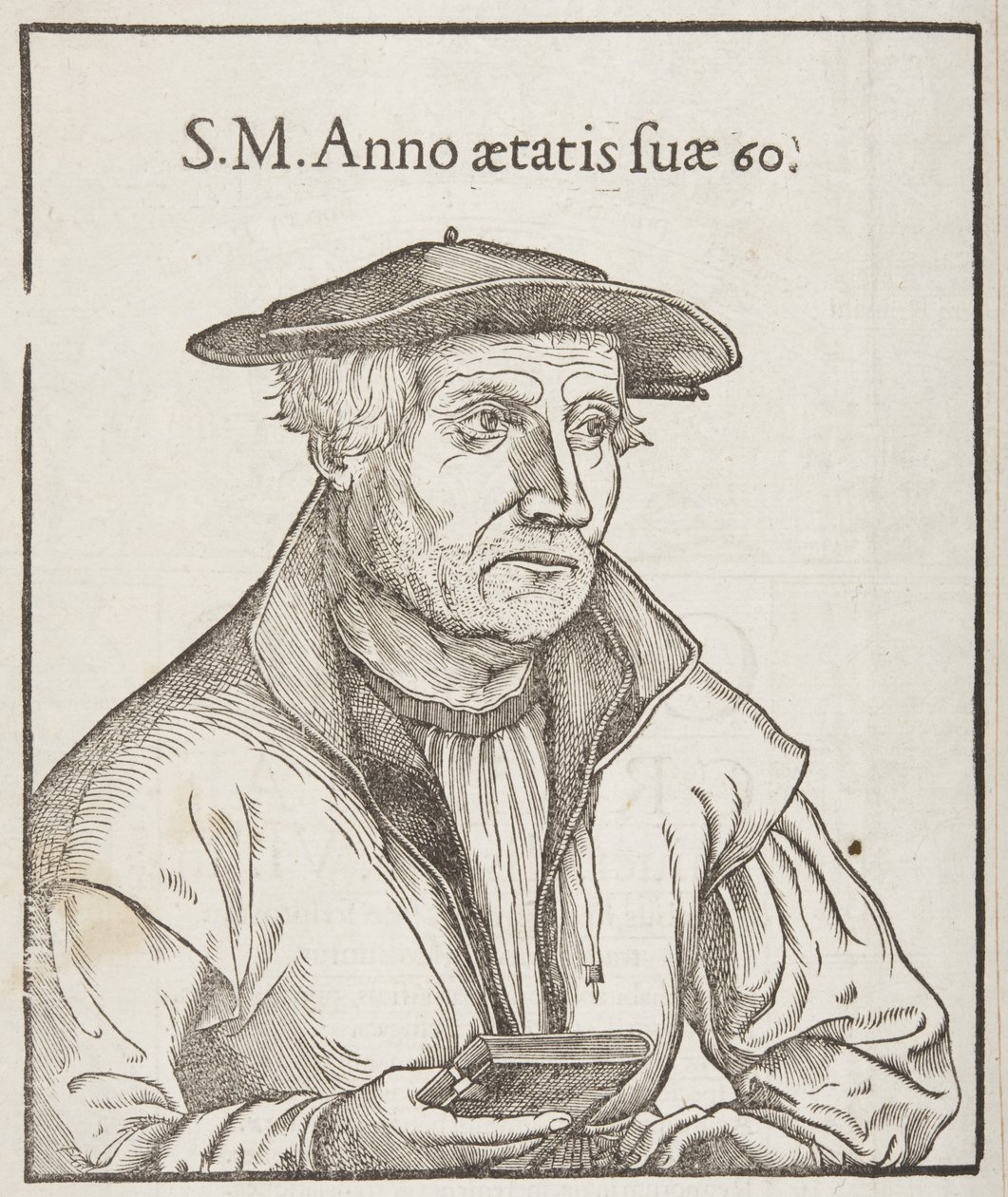 Cosmographia, baksiden av tittelsiden, 1544 av Sebastian Munster