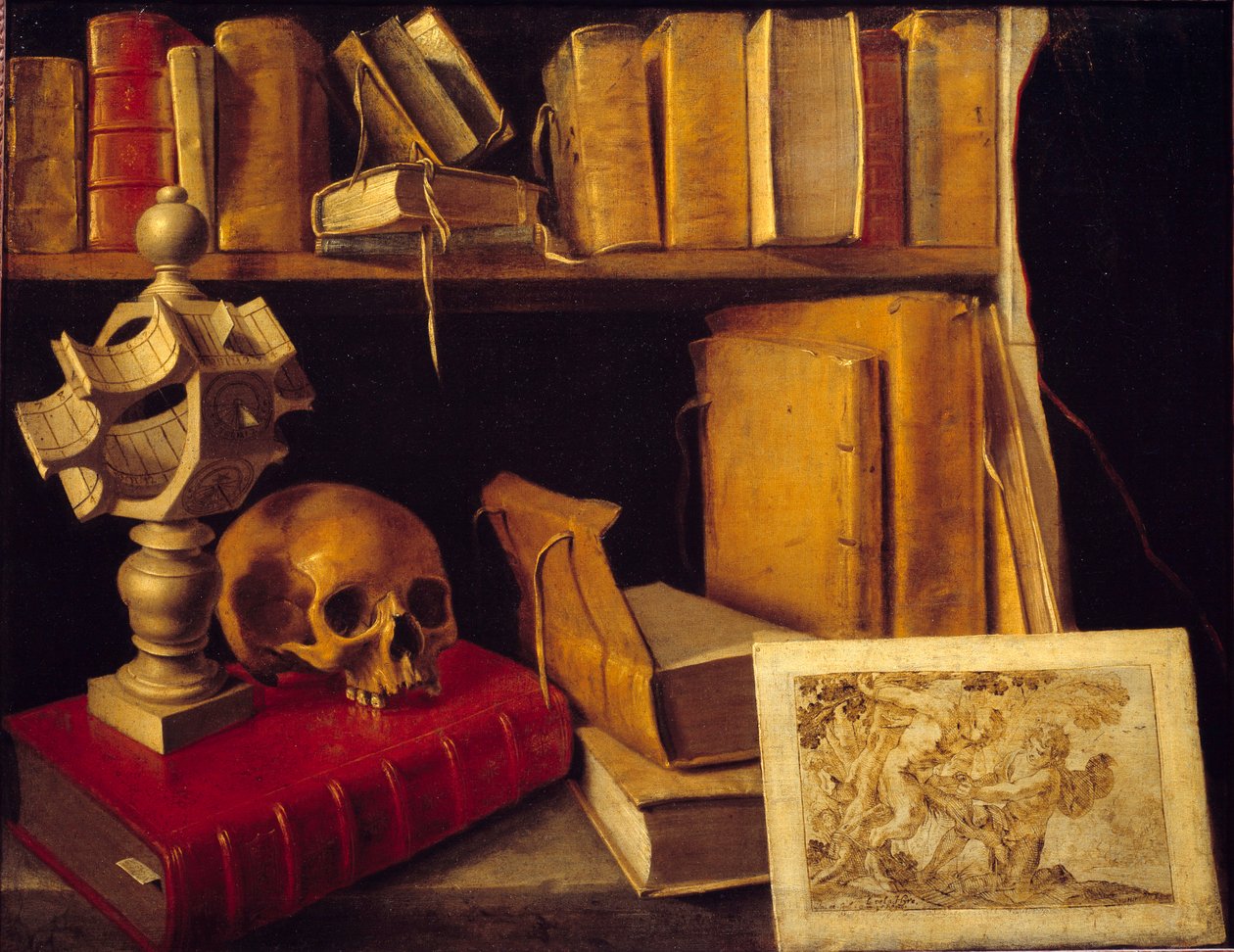 Forfengelighet med solur. Maleri av Sebastian Stoskopff (1597-1657) av Sebastian Stoskopff