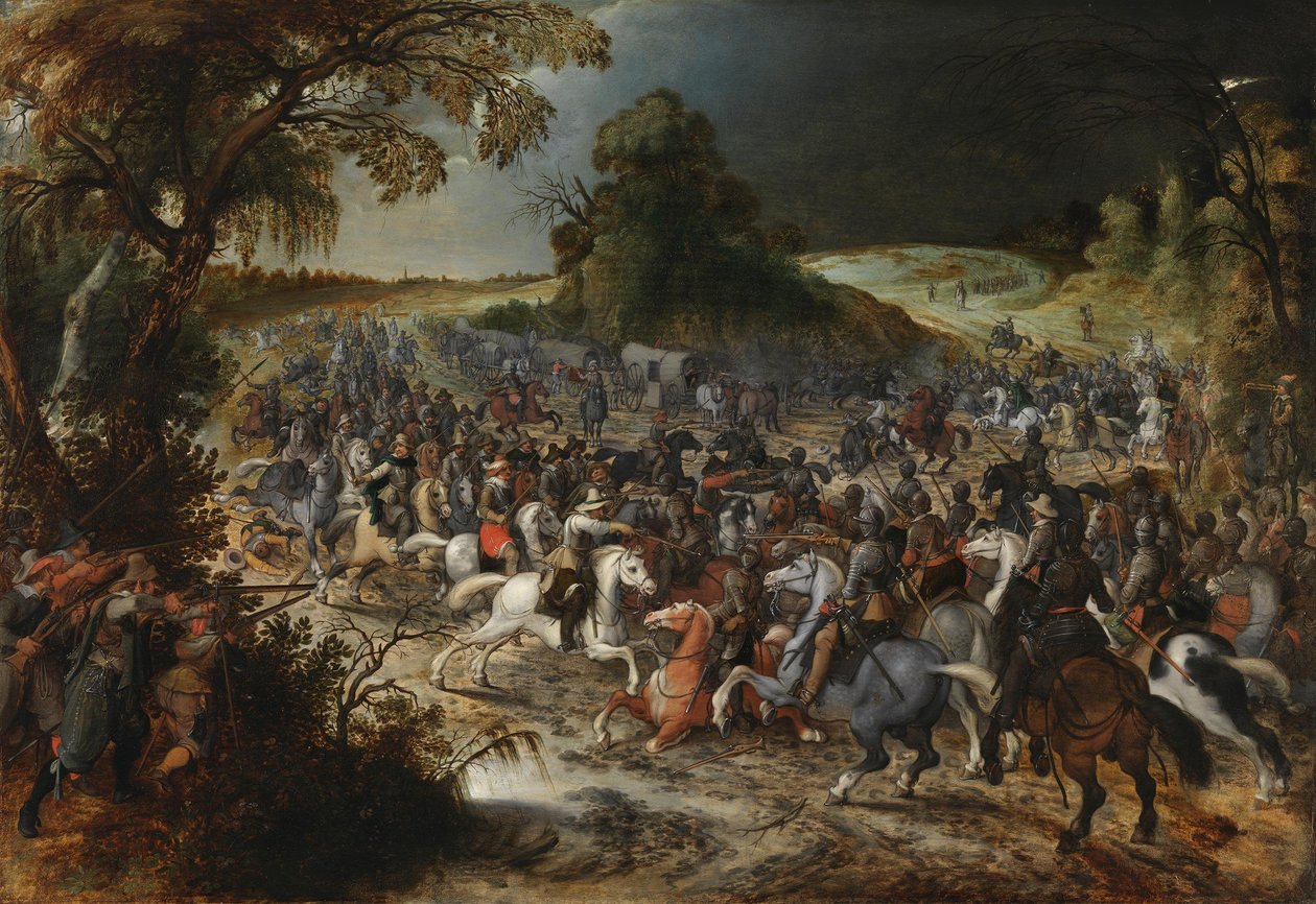Ryttertreffning av Sebastian Vrancx