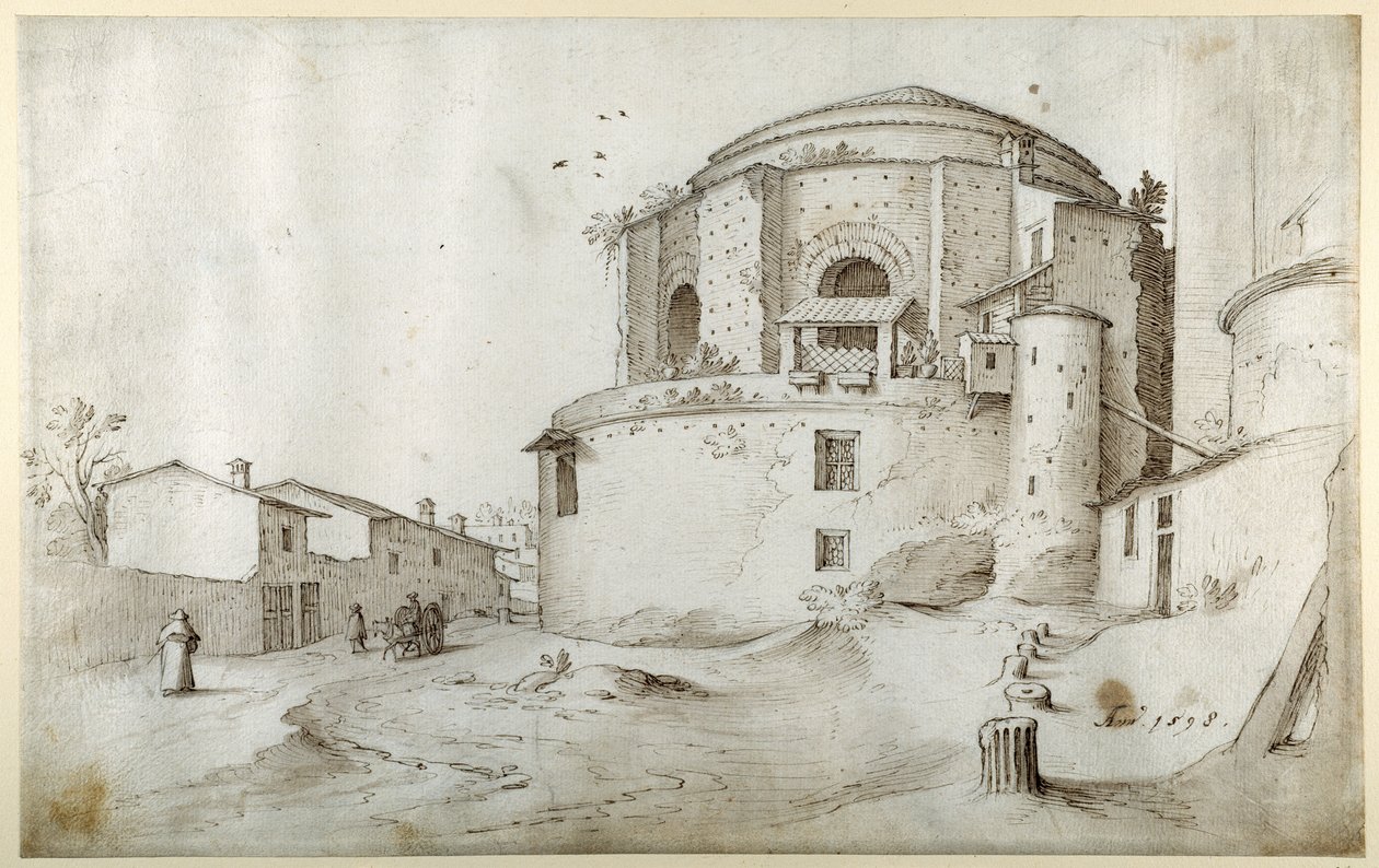 S. Maria della Febbre, med begravelseskapellet til Sixtus IV og veggen til Old St Peter