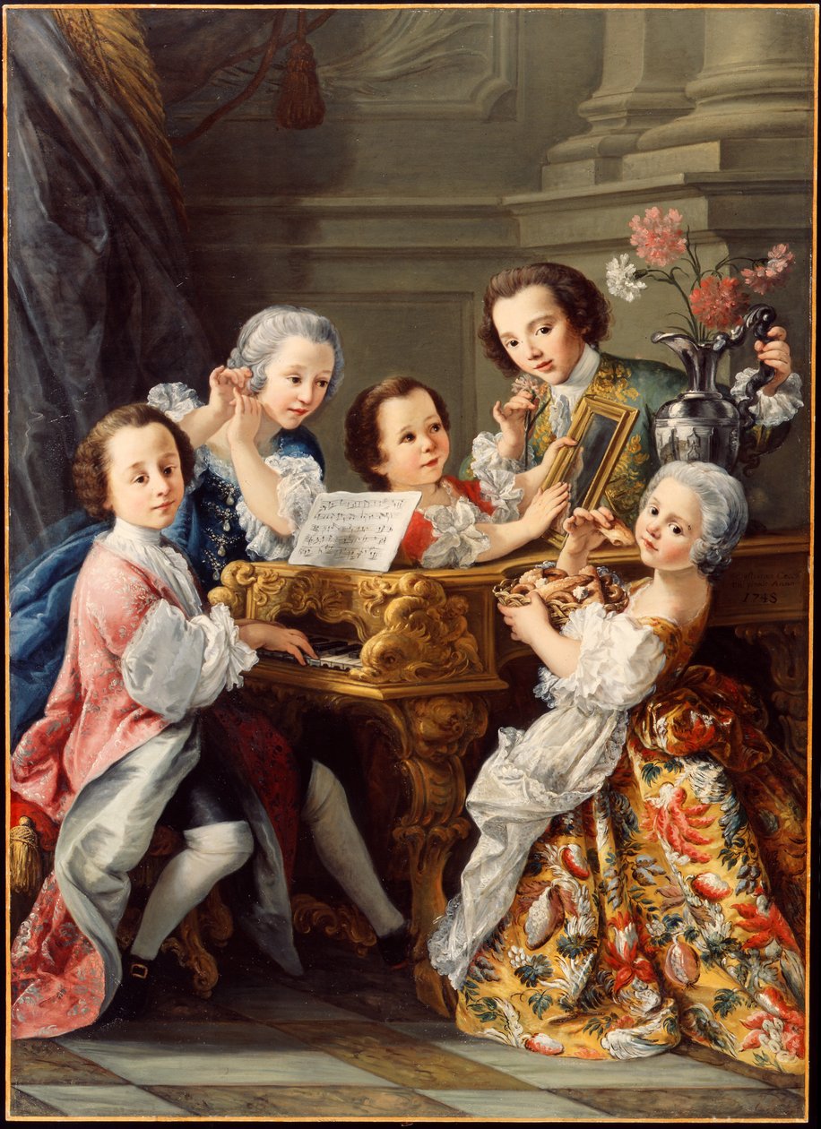Allegory of the Five Senses av Sebastiano Ceccarini