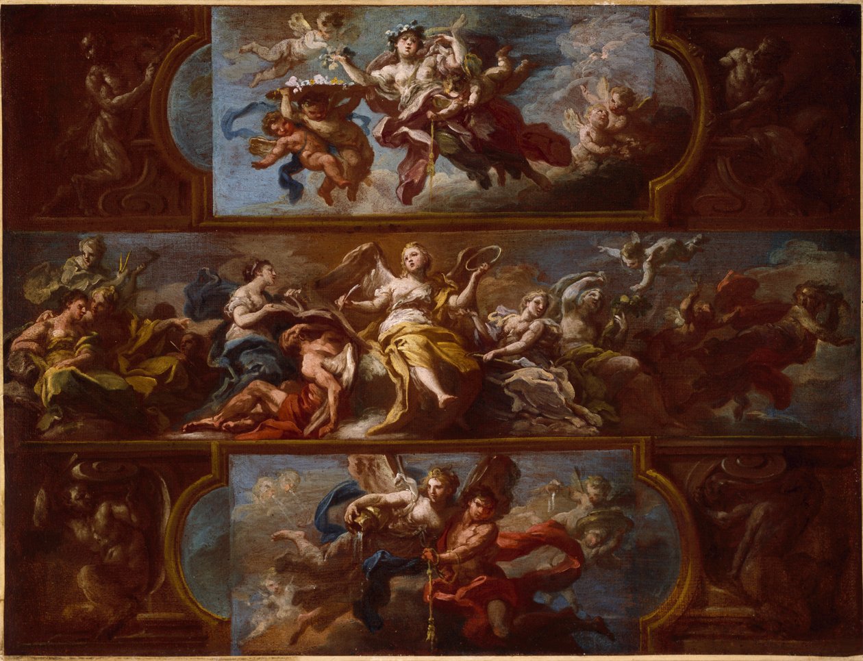 Allegory, ca. 1700 av Sebastiano Conca