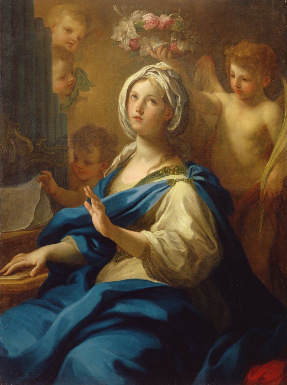 St. Cecilia av Sebastiano Conca