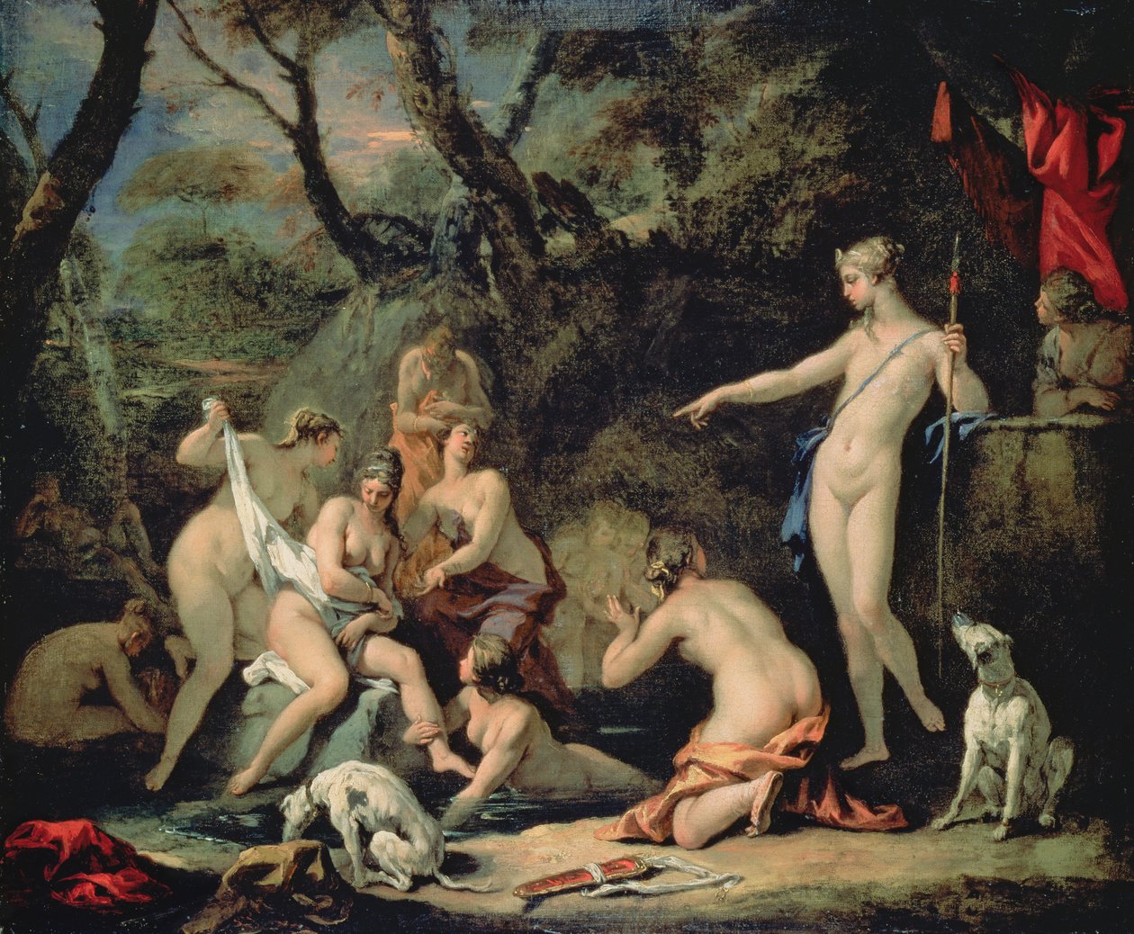 Diana og Callisto av Sebastiano Ricci