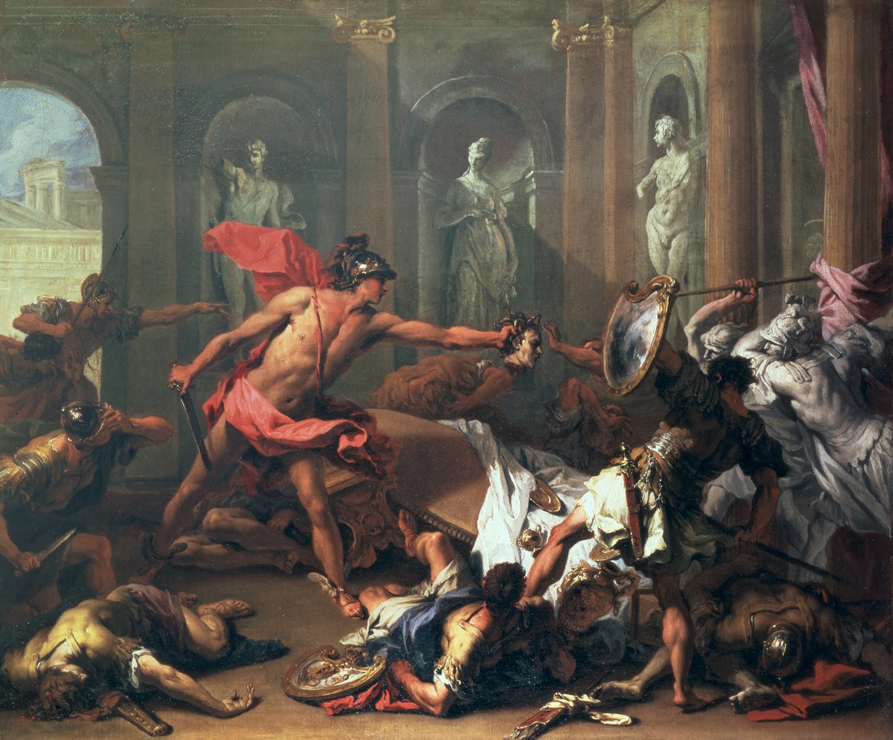 Perseus og Medusa av Sebastiano Ricci