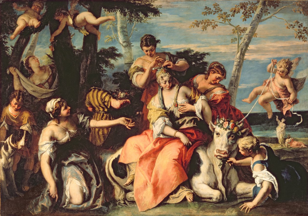Voldtekten av Europa av Sebastiano Ricci