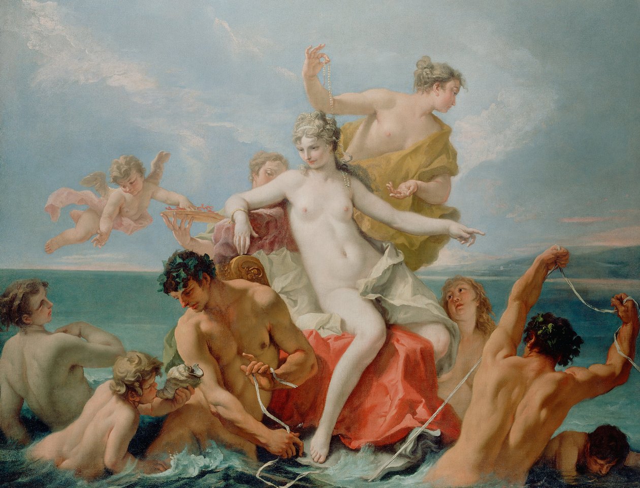 Triumf av Marine Venus av Sebastiano Ricci
