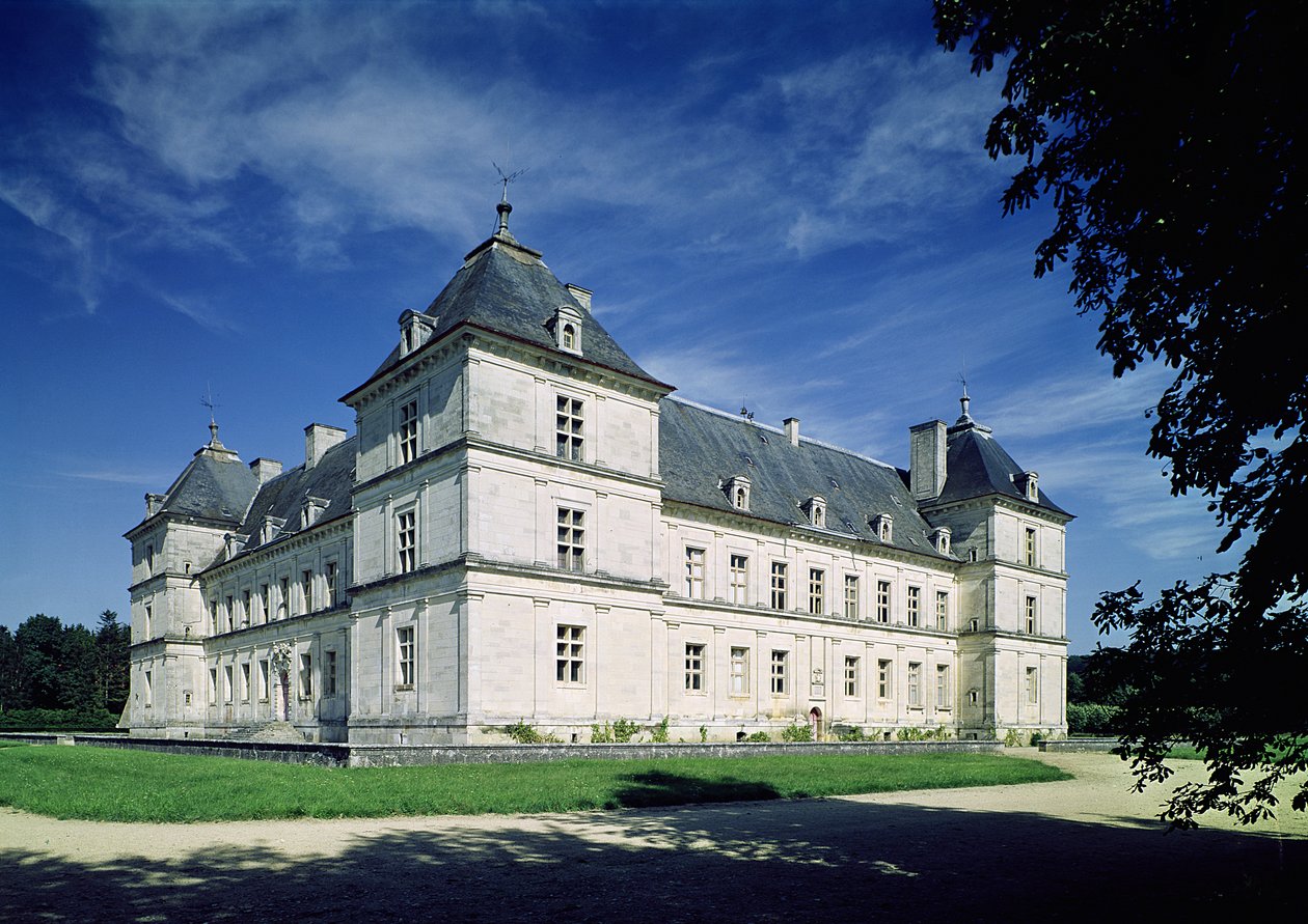 Utsiden av Chateau, bygget c.1546 av Sebastiano Serlio