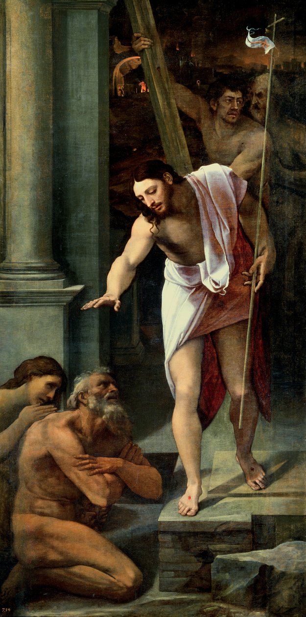 Kristi nedstigning i Limbo, ca. 1532 av Sebastiano del Piombo